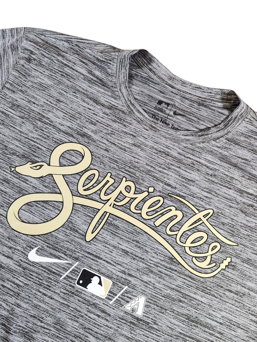 Arizona Diamond Serpientes City Connect Mens XL Nike Tee Dri-Fit Shirt MLB Gray